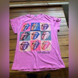 Pink Rolling Stones Madeworn Short-sleeve Tee Women’s Size extra small